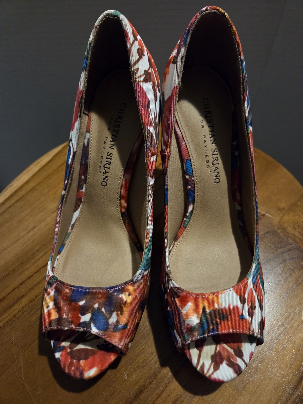 Christian Siriano Women's Floral Peep-Toe Pumps in Multi-Color